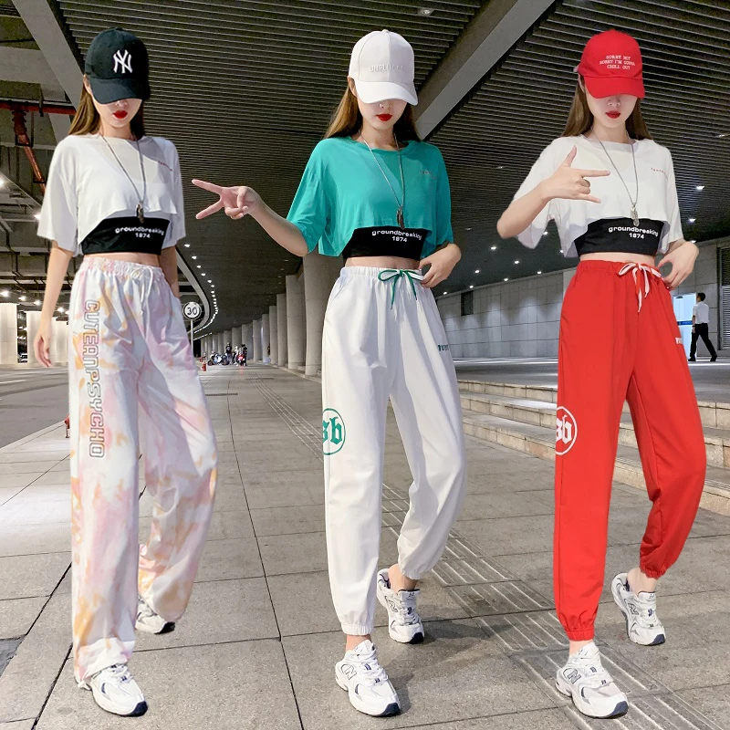 Summer Thin Hiphop Jazz Dance Clothing Set Women's Street Sporty Pants Dancing Outfit Cotton Material 18-25 Years Old
Summer Thin Hiphop Jazz Dance Clothing Set Women's Street Sporty Pants Dancing Outfit Cotton Material 18-25 Years Old