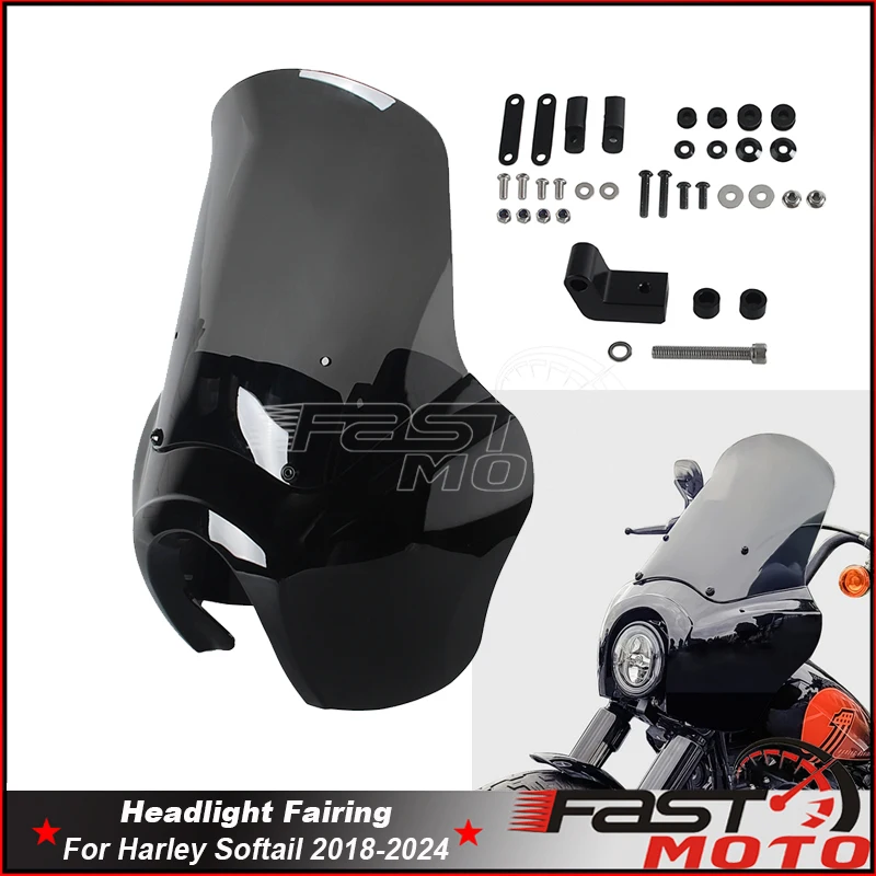 2018-24 Motorcycle Accessories Headlight Fairing Windshield Mask Covers Windscreen For Harley Softail Street Bob Low Rider FXLR
2018-24 Motorcycle Accessories Headlight Fairing Windshield Mask Covers Windscreen For Harley Softail Street Bob Low Rider FXLR