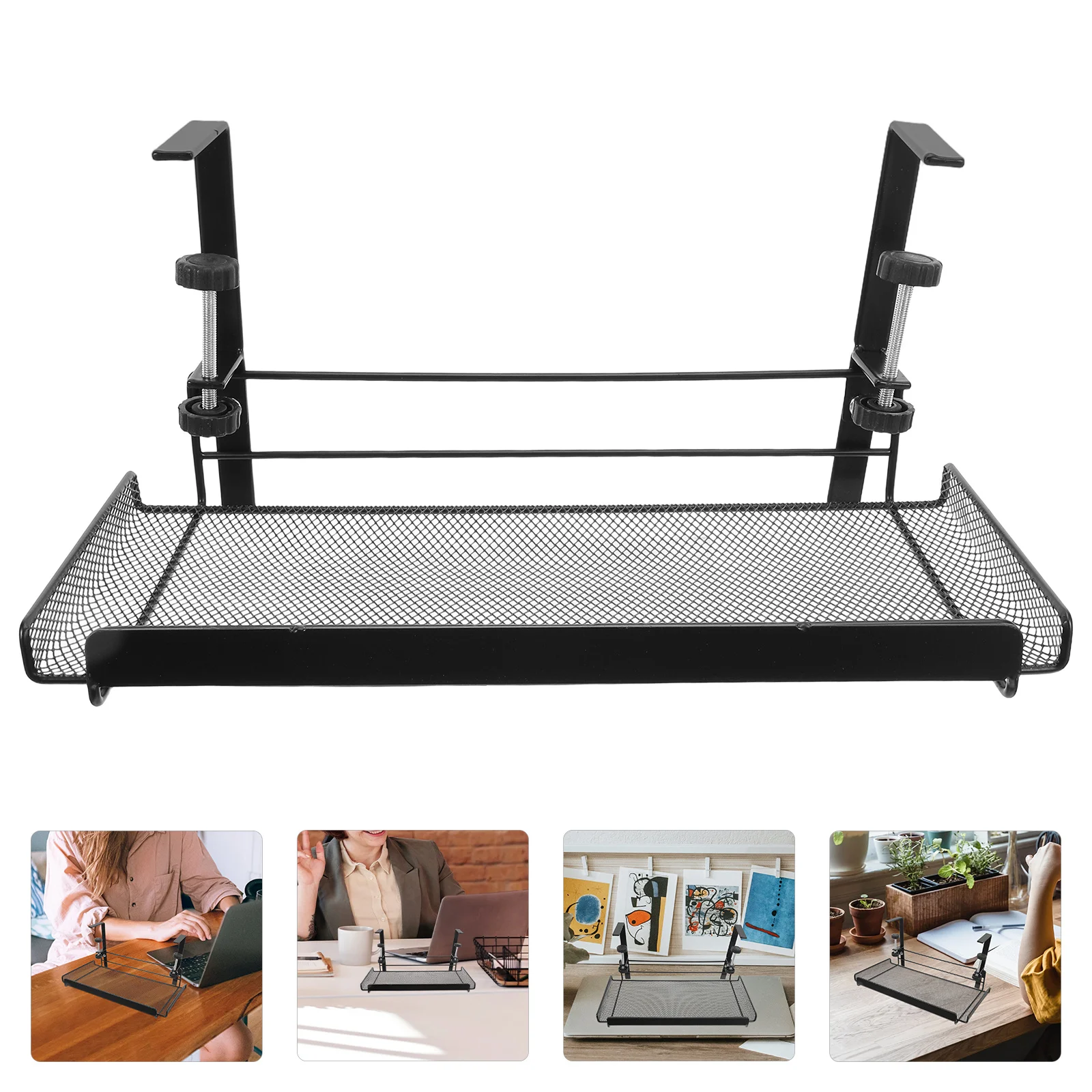 Under Desk Clamp Storage Basket Metal Cable Management Tray Wire Organizer Office Desk Hanging Shelf Large Capacity
Under Desk Clamp Storage Basket Metal Cable Management Tray Wire Organizer Office Desk Hanging Shelf Large Capacity