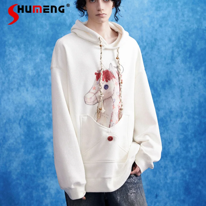 Men's 2026 Spring New Fashion Pullover Printed Pocket Hoodies Sweatshirts Long Sleeve Color Matching Tops Fashion Sportswears
Men's 2026 Spring New Fashion Pullover Printed Pocket Hoodies Sweatshirts Long Sleeve Color Matching Tops Fashion Sportswears