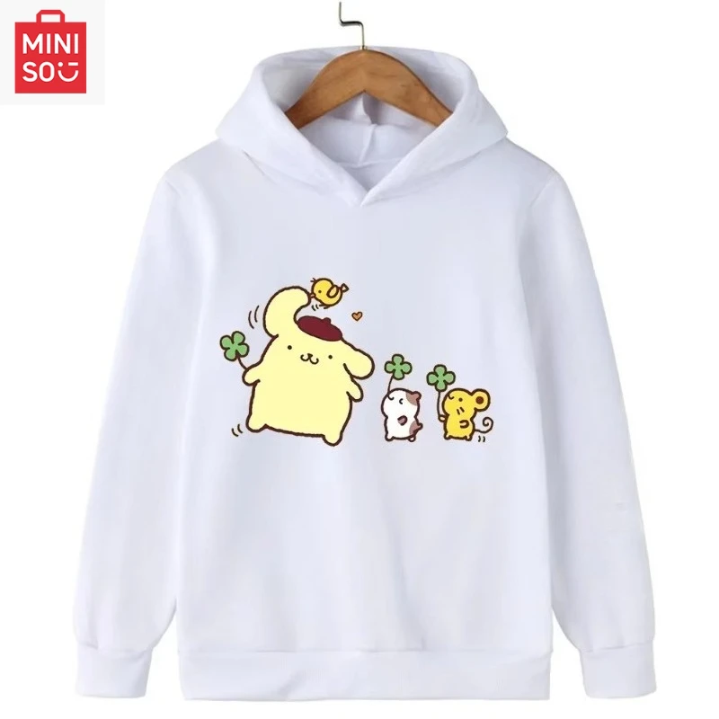 Sanrio pongpongpring lovely printed girls fashion warm hoodie autumn winter outdoor leisure and comfortable hooded sweaters
Sanrio pongpongpring lovely printed girls fashion warm hoodie autumn winter outdoor leisure and comfortable hooded sweaters