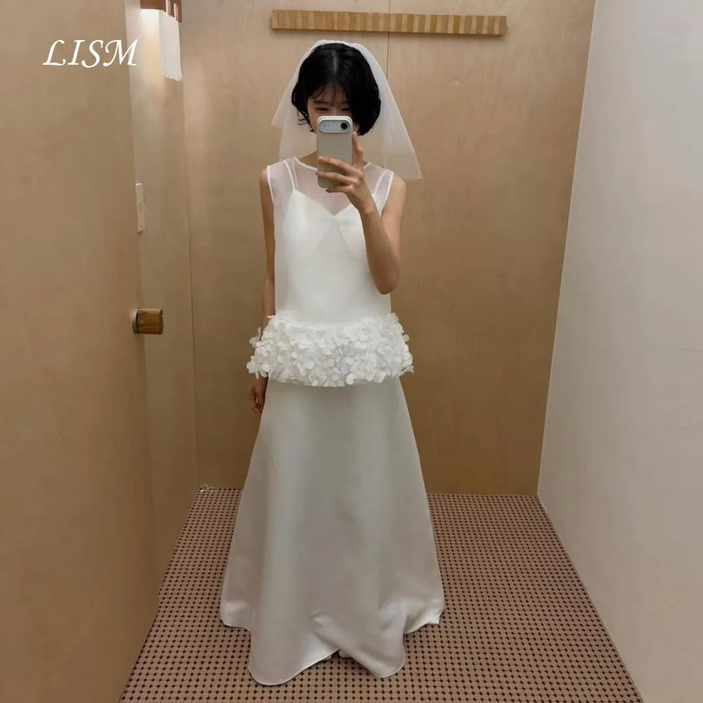 LISM O-Neck A-Line Korea Wedding Dresses Silk Organza Satin Elegant Two Pics Bridal Gowns Customized Photo Shoot 웨딩드레스
LISM O-Neck A-Line Korea Wedding Dresses Silk Organza Satin Elegant Two Pics Bridal Gowns Customized Photo Shoot 웨딩드레스