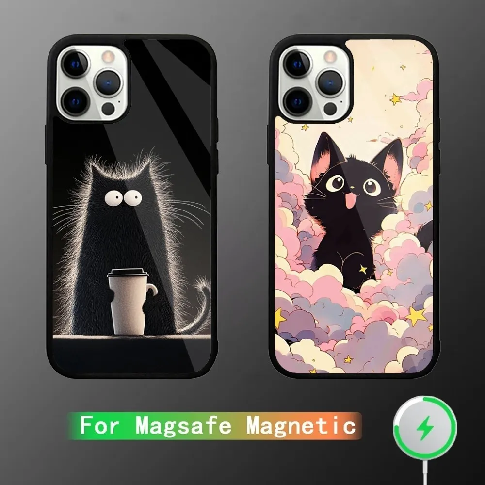 Black Cat Art Phone Case For iPhone 16,15,14,13,12,11,Plus,Pro,Max Mini Magsafe Magnetic Wireless Charging
Black Cat Art Phone Case For iPhone 16,15,14,13,12,11,Plus,Pro,Max Mini Magsafe Magnetic Wireless Charging