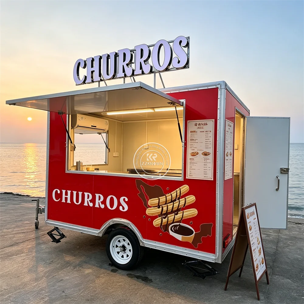 Food Trailer Mobile BBQ Food Truck Taco Trailer Hot Dog Snack Catering Truck Mobile Coffee Cart With Kitchen Equipment
Food Trailer Mobile BBQ Food Truck Taco Trailer Hot Dog Snack Catering Truck Mobile Coffee Cart With Kitchen Equipment