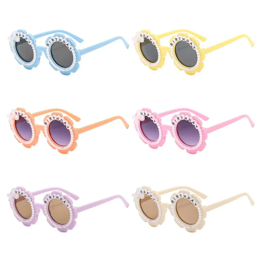 with Letters “Happy Birthday” Children's Flower Sunglasses Birthday Party UV Protection Kids' Shades Pearl Decorated
with Letters “Happy Birthday” Children's Flower Sunglasses Birthday Party UV Protection Kids' Shades Pearl Decorated