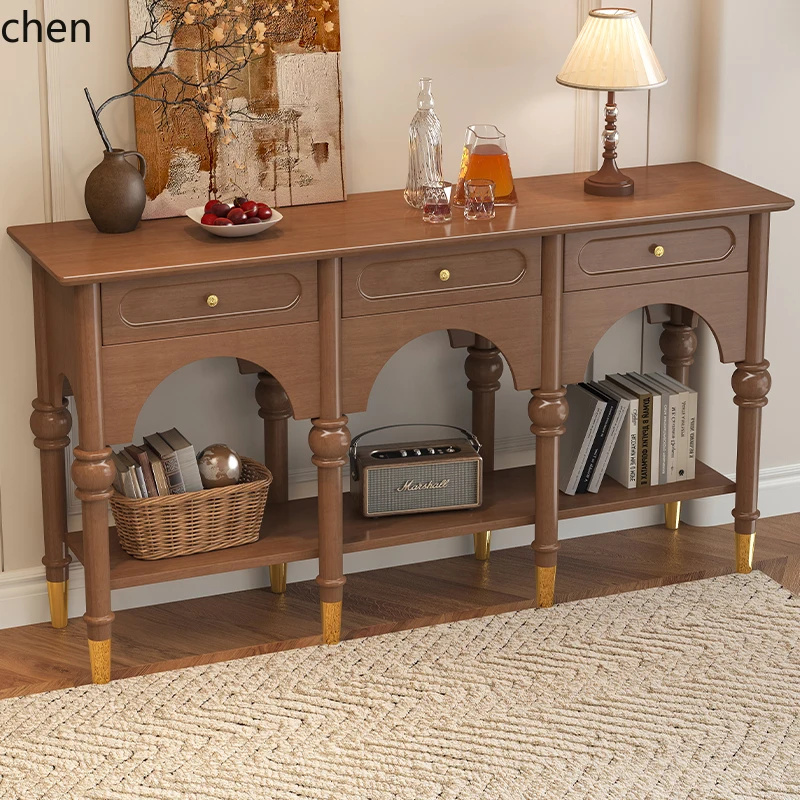 ZML medieval entrance table narrow entrance table retro living room solid wood side cabinet aisle storage cabinet side table
ZML medieval entrance table narrow entrance table retro living room solid wood side cabinet aisle storage cabinet side table