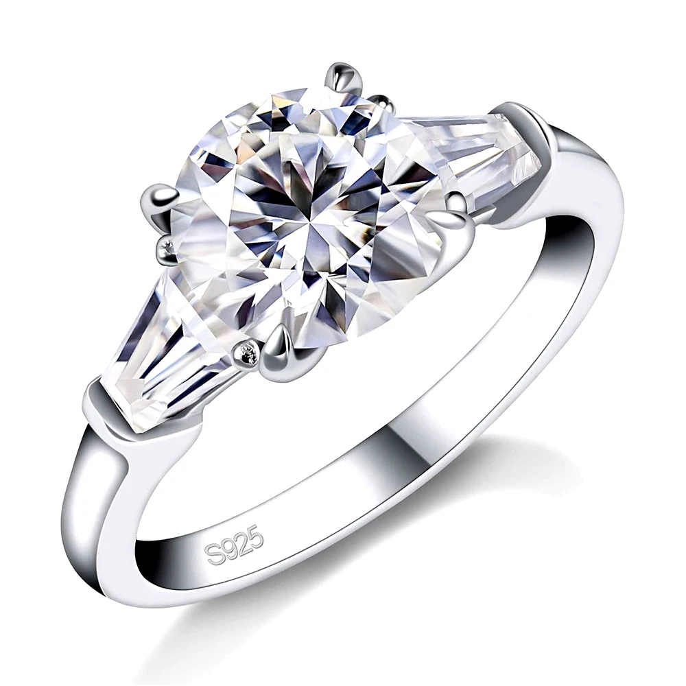 FIRERING 100% Shining Moissanite Ring 1-2ct GRA Certificate Passed Diamond Test Rings Women Wedding Jewelry Gift S925 Silver
FIRERING 100% Shining Moissanite Ring 1-2ct GRA Certificate Passed Diamond Test Rings Women Wedding Jewelry Gift S925 Silver