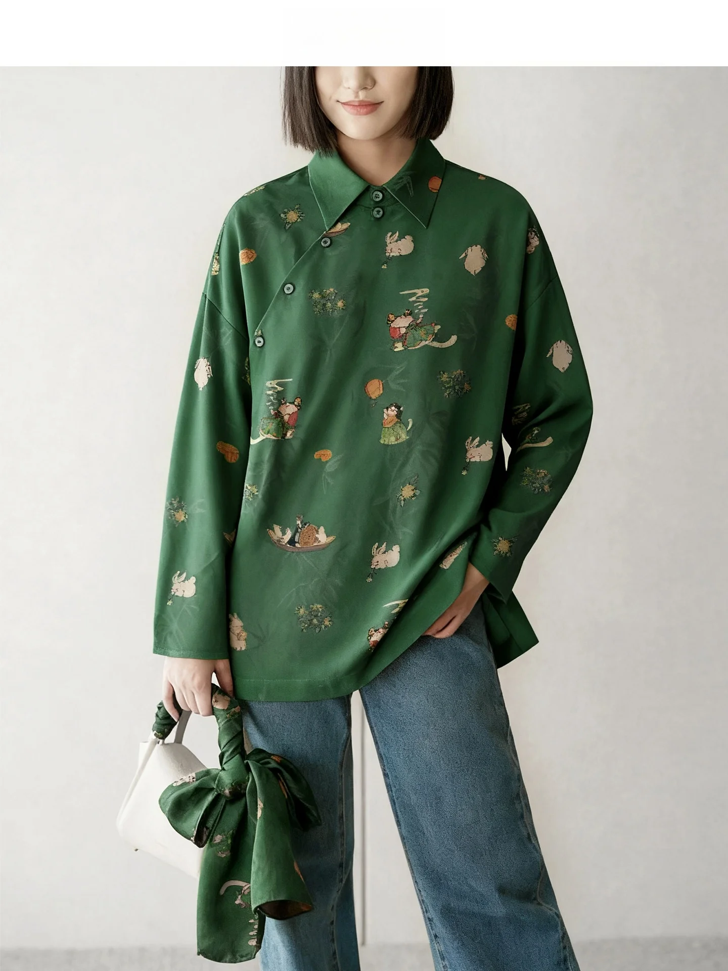 Limited Edition Spring irt CVCCO Fraant Cloud Silk Multi-Color Women's Traditional Chinese Sle Top for Ages 35 And above
Limited Edition Spring irt CVCCO Fraant Cloud Silk Multi-Color Women's Traditional Chinese Sle Top for Ages 35 And above