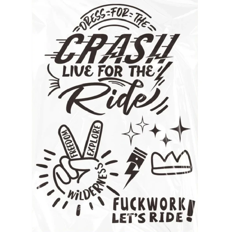 New “DRESS FOR THE CRASH!LIVE FOR THE Ride”Motorcycle Helmet Sticker Waterproof Motorbike Fuel Tank Funny Vinyl Decal for Harley
New “DRESS FOR THE CRASH!LIVE FOR THE Ride”Motorcycle Helmet Sticker Waterproof Motorbike Fuel Tank Funny Vinyl Decal for Harley