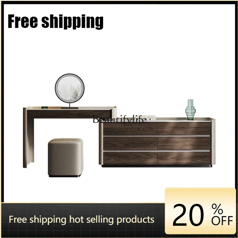 X4 Italian light luxury dresser chest cabinet integrated modern simple bed end retractable corner solid wood makeup table
X4 Italian light luxury dresser chest cabinet integrated modern simple bed end retractable corner solid wood makeup table