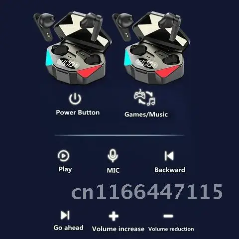 Bluetooth-compatible X15S Gaming Headsets TWS Wireless Earphones Stereo Headphones In-Ear Earbuds Headset With microphone
Bluetooth-compatible X15S Gaming Headsets TWS Wireless Earphones Stereo Headphones In-Ear Earbuds Headset With microphone