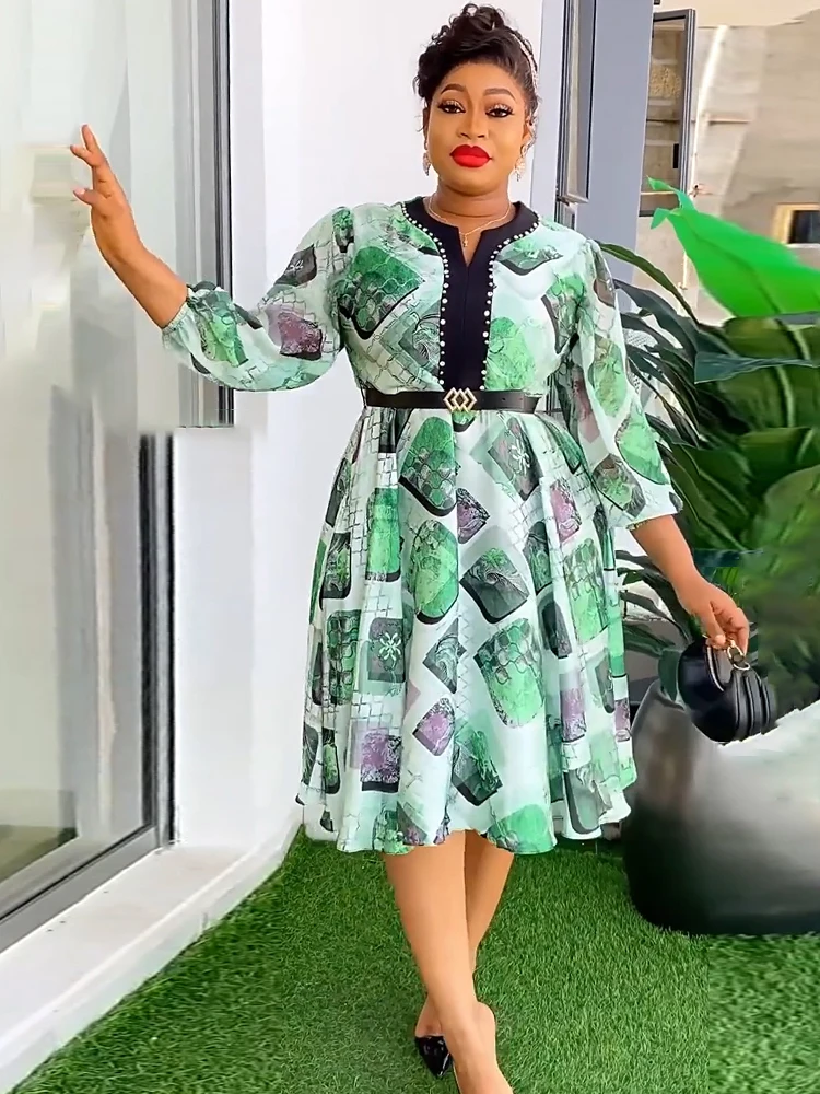 2024 Spring Chiffon Dresses For Women Wedding Party Evening Gown African Dashiki Print Midi Robe Ladies Clothes Vestido Feminino
2024 Spring Chiffon Dresses For Women Wedding Party Evening Gown African Dashiki Print Midi Robe Ladies Clothes Vestido Feminino