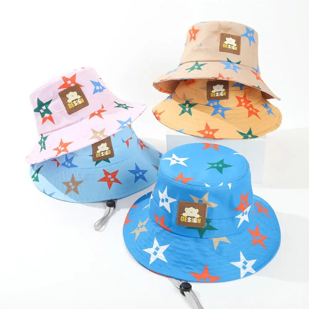 Star Pattern Kids Sun Hat Adjustable Chin Strap Breathable Children's Bucket Hat Quick-Dry Boys and Girls Fisherman Hat
Star Pattern Kids Sun Hat Adjustable Chin Strap Breathable Children's Bucket Hat Quick-Dry Boys and Girls Fisherman Hat