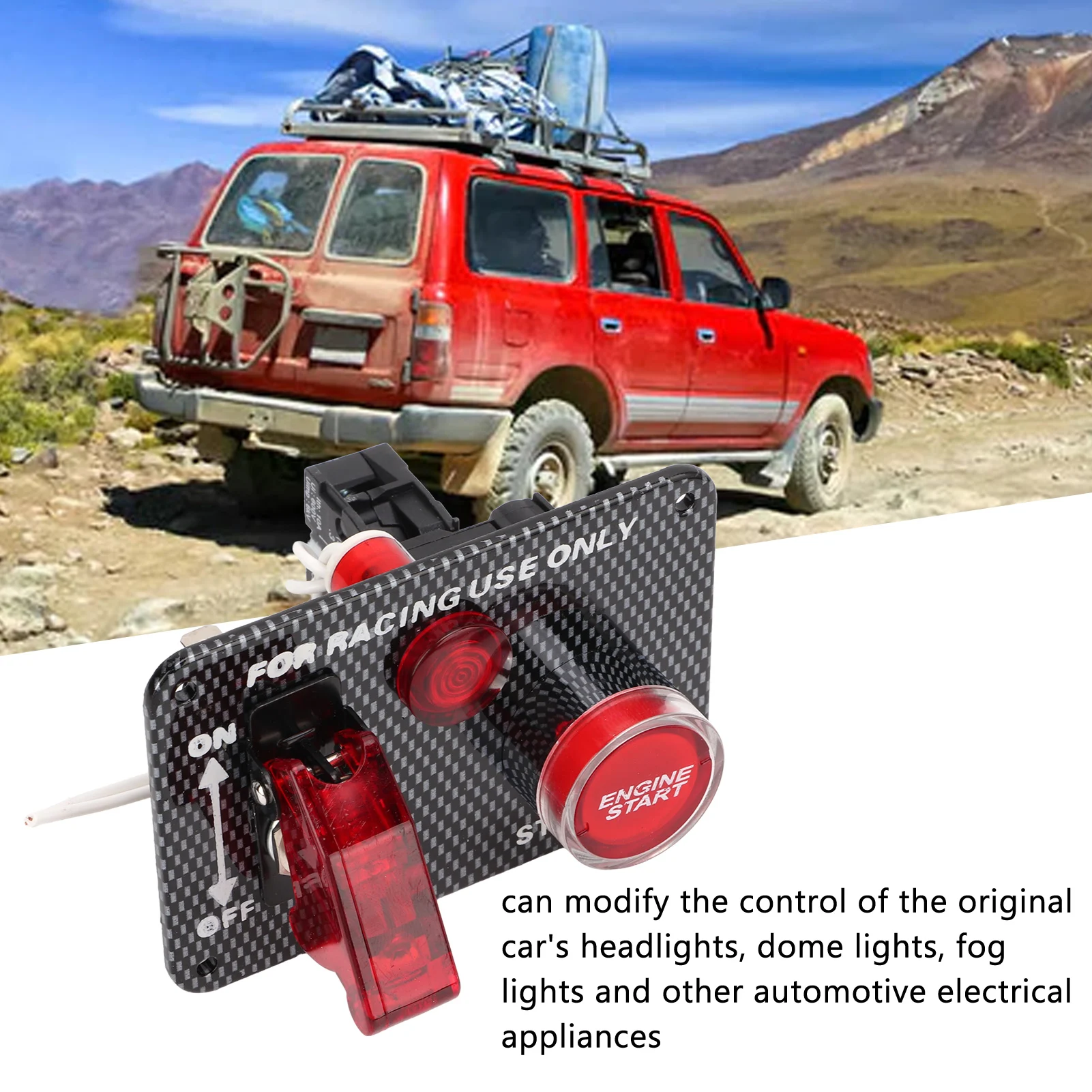 Комплект панели зажигания для автоматической панели зажигания 12 В 40 А из углеродного гоночного алюминиевого сплава для автомобиля
Комплект панели зажигания для автоматической панели зажигания 12 В 40 А из углеродного гоночного алюминиевого сплава для автомобиля