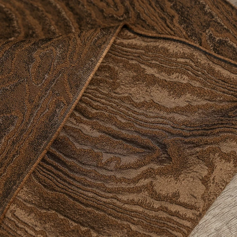 Brown Wood Grain Textured Jacquard Fabric Vintage Distressed Elegant Style for DIY Bag Coat Designer Fabrics for Sewing
Brown Wood Grain Textured Jacquard Fabric Vintage Distressed Elegant Style for DIY Bag Coat Designer Fabrics for Sewing