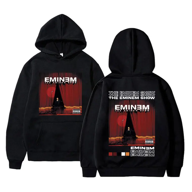 Rapper Eminem The Eminem Show Album Graphic Hoodie Men Women Hip Hop Vintage Pullover Unisex Oversized Fleece Cotton Hoodies
Rapper Eminem The Eminem Show Album Graphic Hoodie Men Women Hip Hop Vintage Pullover Unisex Oversized Fleece Cotton Hoodies