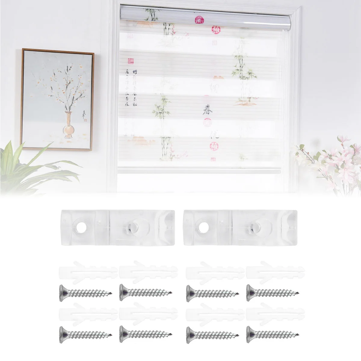 1 set P Clip Curtain Rod 5.3Cm For Vertical Roller Blinds Mounting Curtain Mounting Holder Drapery Rod Bracket Holder Bracket
1 set P Clip Curtain Rod 5.3Cm For Vertical Roller Blinds Mounting Curtain Mounting Holder Drapery Rod Bracket Holder Bracket