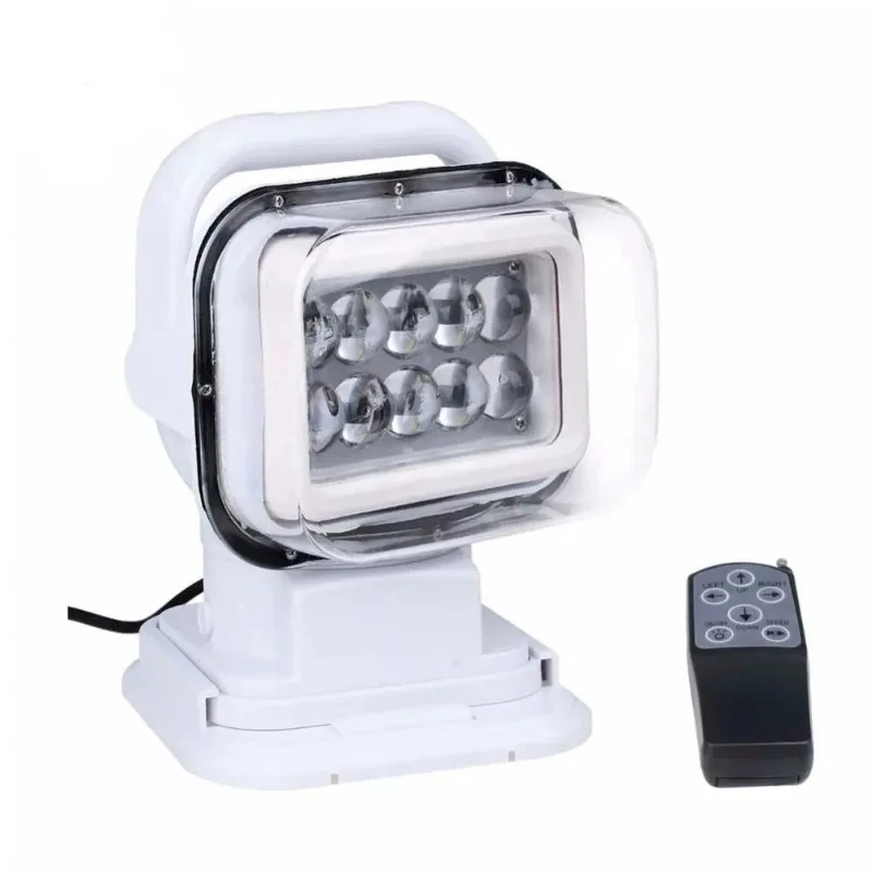 7″50W 4000LM Marine Boat Search Light 360°Remote Control LED Spotlight IP65 Waterproof 12V/24V for Boats Trucks Off-road Camping
7″50W 4000LM Marine Boat Search Light 360°Remote Control LED Spotlight IP65 Waterproof 12V/24V for Boats Trucks Off-road Camping