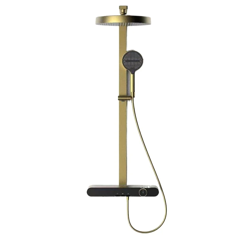 set brushed gold home piano button large storage all-copper constant temperature shower
set brushed gold home piano button large storage all-copper constant temperature shower