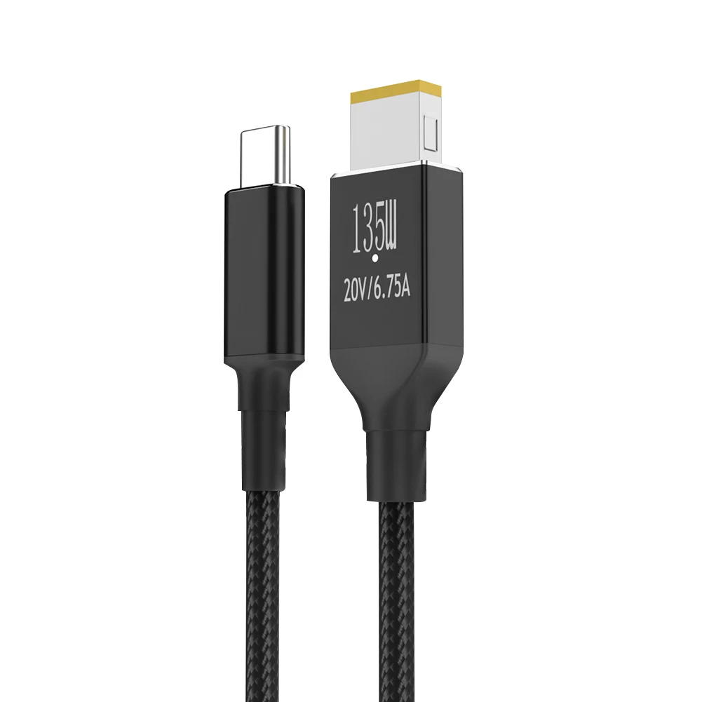 Type-C To Square Charger Converter Smart Chip PD135W Power Charger Cable With Indicator Light 2m for Lenovo Legion Y9000P Y9000K
Type-C To Square Charger Converter Smart Chip PD135W Power Charger Cable With Indicator Light 2m for Lenovo Legion Y9000P Y9000K