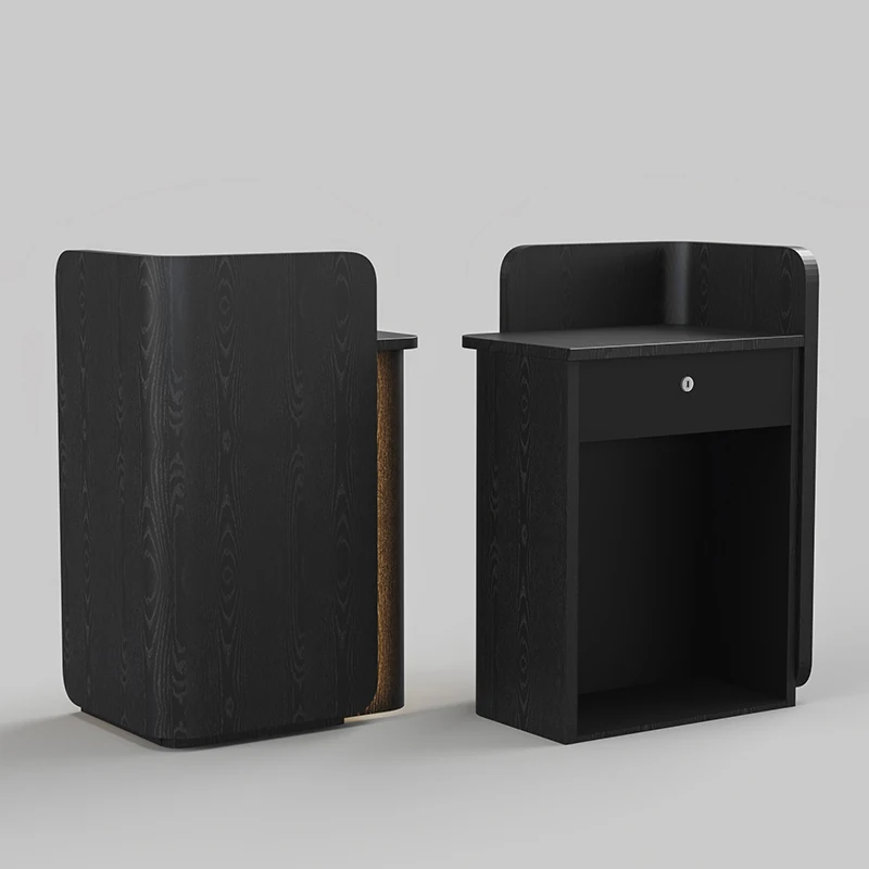 Cashier Standing Reception Desks Customer Center Work Black Reception Desks Elegant Floor Bancone Per Negozio Unique Furniture
Cashier Standing Reception Desks Customer Center Work Black Reception Desks Elegant Floor Bancone Per Negozio Unique Furniture
