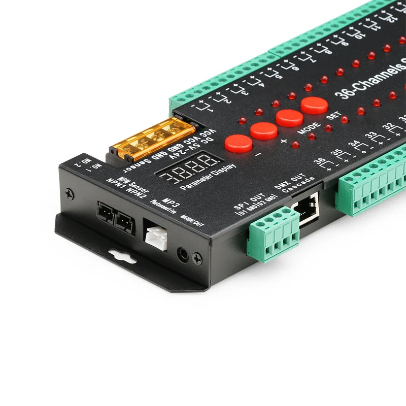 Upgraded LED Staircase Controller 36 Steps DC5-24V PIR Sensor LED Stair Light Controller Addressable LED Pixel Light Controller
Upgraded LED Staircase Controller 36 Steps DC5-24V PIR Sensor LED Stair Light Controller Addressable LED Pixel Light Controller