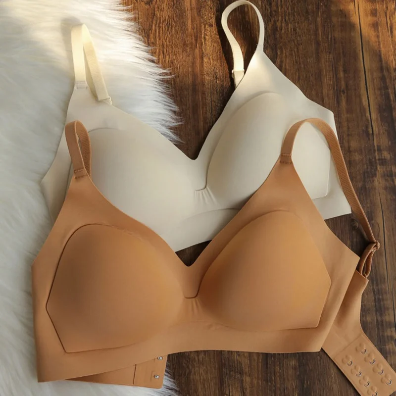 Seamless Underwear Fixed Cup Comfortable Air One-Piece Cup Underwear Simple Wireless Thin Bra One Piece
Seamless Underwear Fixed Cup Comfortable Air One-Piece Cup Underwear Simple Wireless Thin Bra One Piece