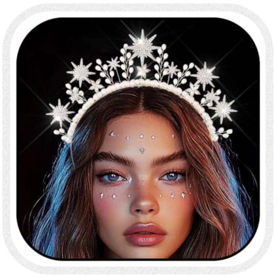 Star Headband Silver Pearl Bridal Headpiece Crystal Wedding Hair Accessories for Women
Star Headband Silver Pearl Bridal Headpiece Crystal Wedding Hair Accessories for Women
