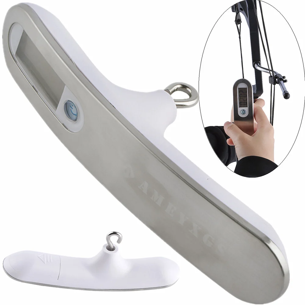 0-110lbs Archery Digital Bow Scale Stainless Steel Dynamometer Portable Force Test Tool Battery Compound Bow Measure Accessories
0-110lbs Archery Digital Bow Scale Stainless Steel Dynamometer Portable Force Test Tool Battery Compound Bow Measure Accessories