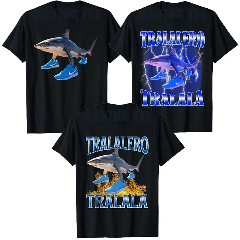 Tralalero Tralala T-Shirt Funny BrainRot Shark Meme Graphic Saying Tee Shark with Shoes Y2k Top Short Sleeve Outfit Novelty Gift
Tralalero Tralala T-Shirt Funny BrainRot Shark Meme Graphic Saying Tee Shark with Shoes Y2k Top Short Sleeve Outfit Novelty Gift