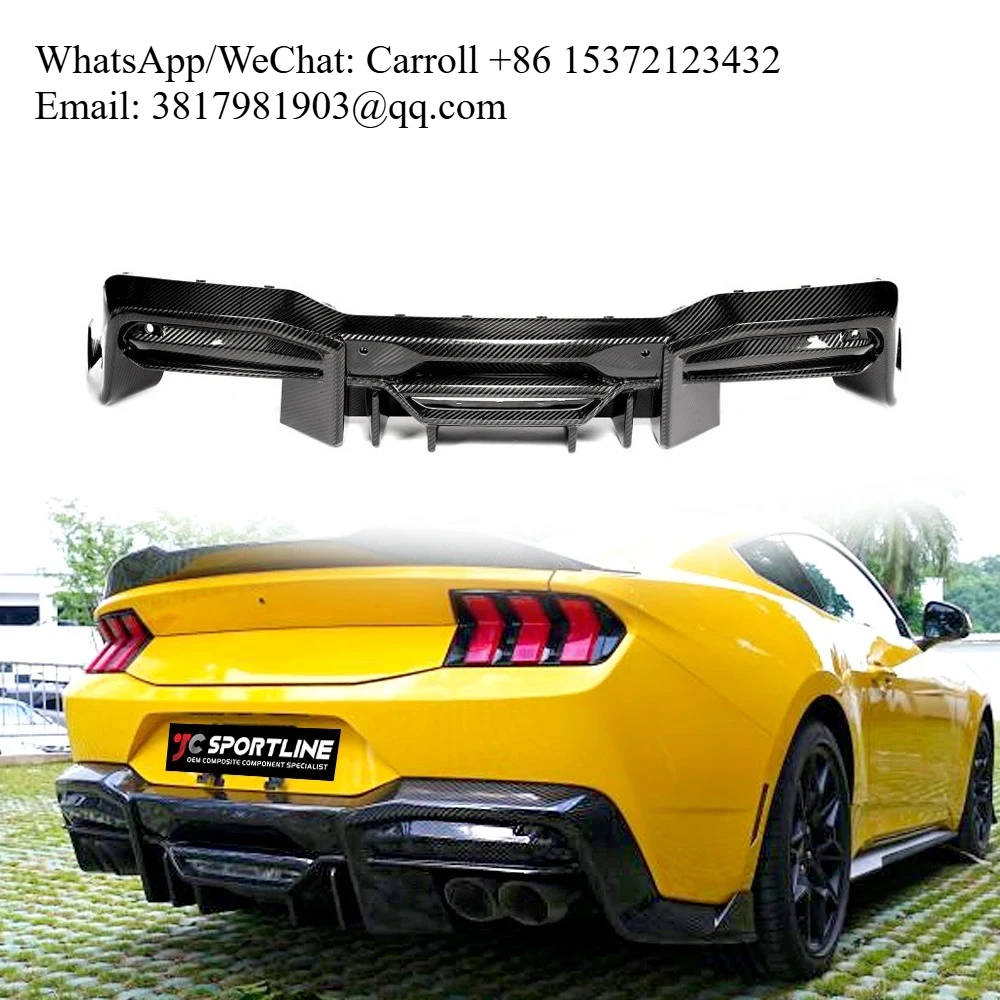 Factory Direct S650 Dry Carbon Fiber Rear Diffuser Lip Bumper Body Kits For Ford Mustang S650 GT Coupe 2024
Factory Direct S650 Dry Carbon Fiber Rear Diffuser Lip Bumper Body Kits For Ford Mustang S650 GT Coupe 2024