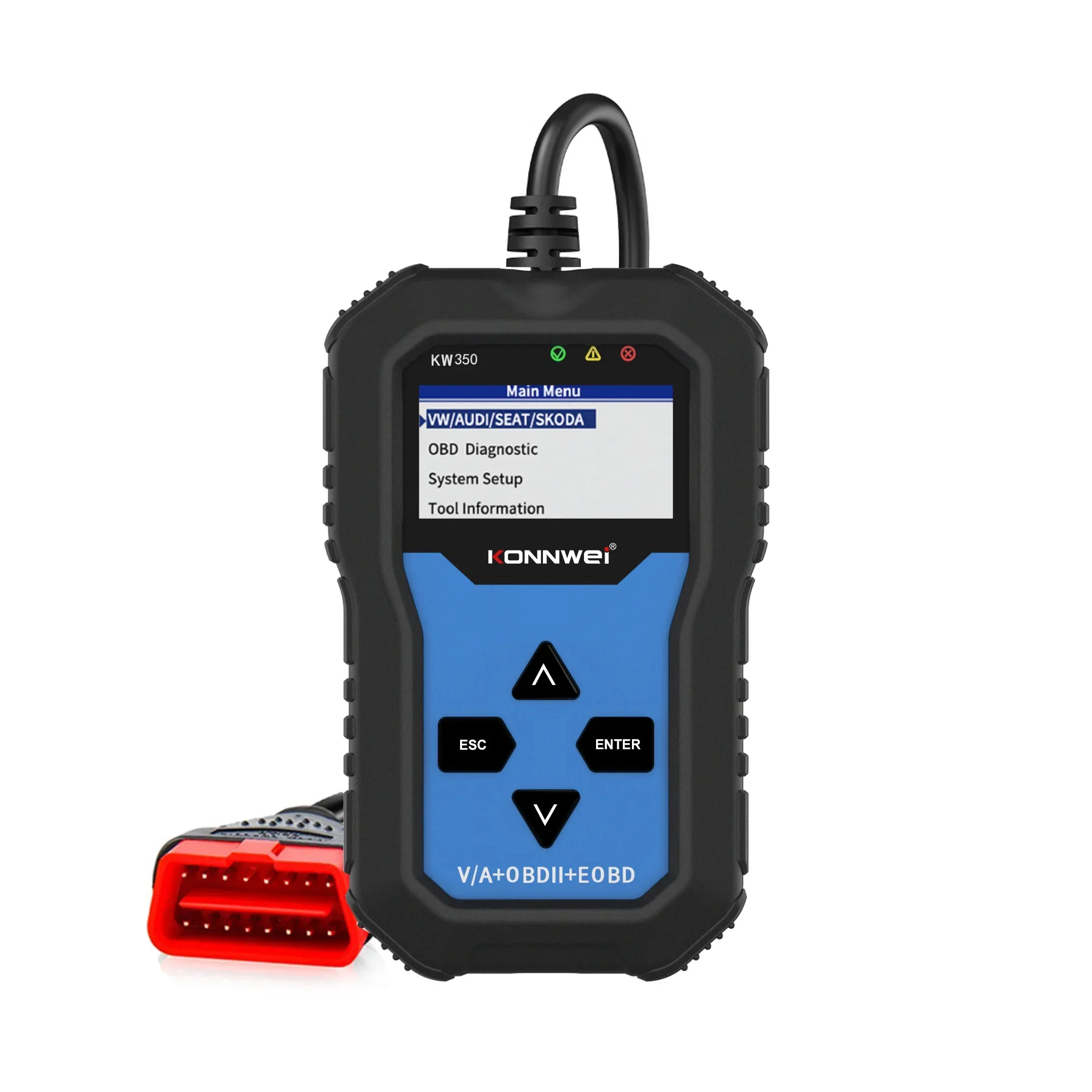 KONNWEI KW350 OBD2 Автомобильный сканер Профессиональный сканер кодов OBD2 Автоматический диагностический инструмент для AUDI/SEAT/SKODA/VW Golf Obd2
KONNWEI KW350 OBD2 Автомобильный сканер Профессиональный сканер кодов OBD2 Автоматический диагностический инструмент для AUDI/SEAT/SKODA/VW Golf Obd2
