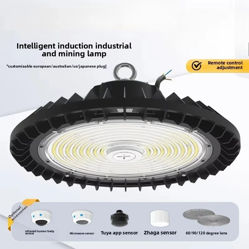 Intelligent Microwave Induction Led High Bay Lights 60/100W UFO Warehouse Light 3 Mode Dimming Workshop Lamps Super Bright
Intelligent Microwave Induction Led High Bay Lights 60/100W UFO Warehouse Light 3 Mode Dimming Workshop Lamps Super Bright