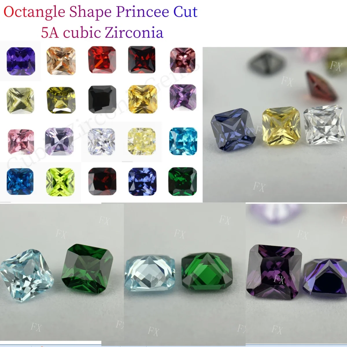 4x4~15x15mm 5/10pcs AAAAA Octangle Princee Multicolor Blue Green Cubic Zirconia Stone Loose cz Bead for Romantic Gift Jewelry
4x4~15x15mm 5/10pcs AAAAA Octangle Princee Multicolor Blue Green Cubic Zirconia Stone Loose cz Bead for Romantic Gift Jewelry