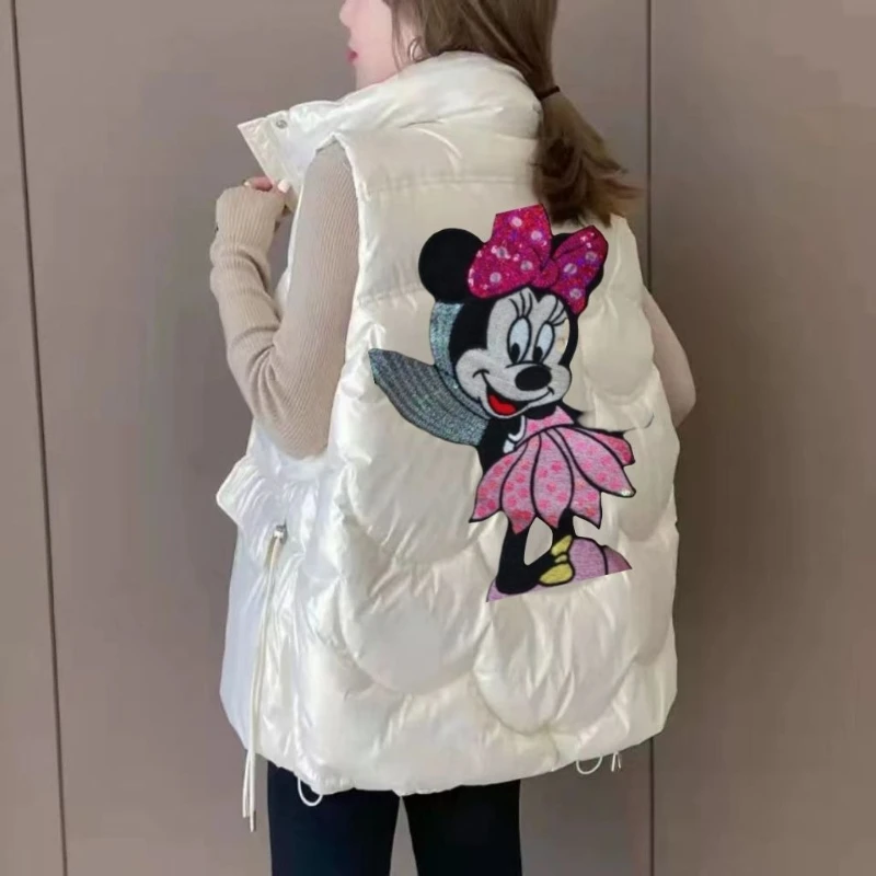 Новый осенне-зимний жилет-пуховик с мультяшным принтом – женский свободный жилет без рукавов в корейском стиле, модная повседневная верхняя одежда
Новый осенне-зимний жилет-пуховик с мультяшным принтом – женский свободный жилет без рукавов в корейском стиле, модная повседневная верхняя одежда