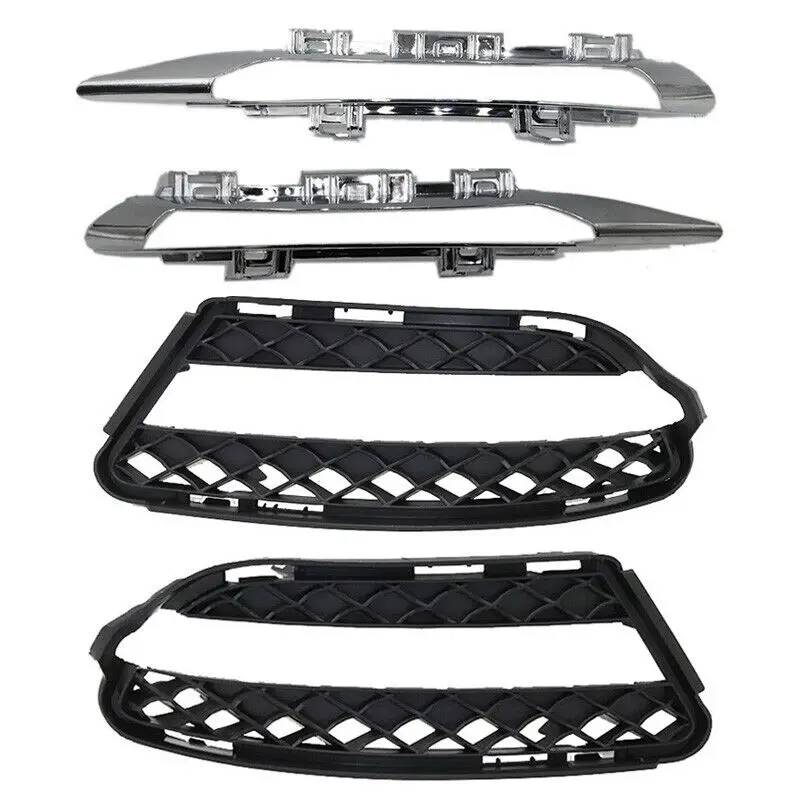 Pair Fog Light Mesh Grills Cover & Molding Trim Chrome for Mercedes-Benz S-Class W221
Pair Fog Light Mesh Grills Cover & Molding Trim Chrome for Mercedes-Benz S-Class W221