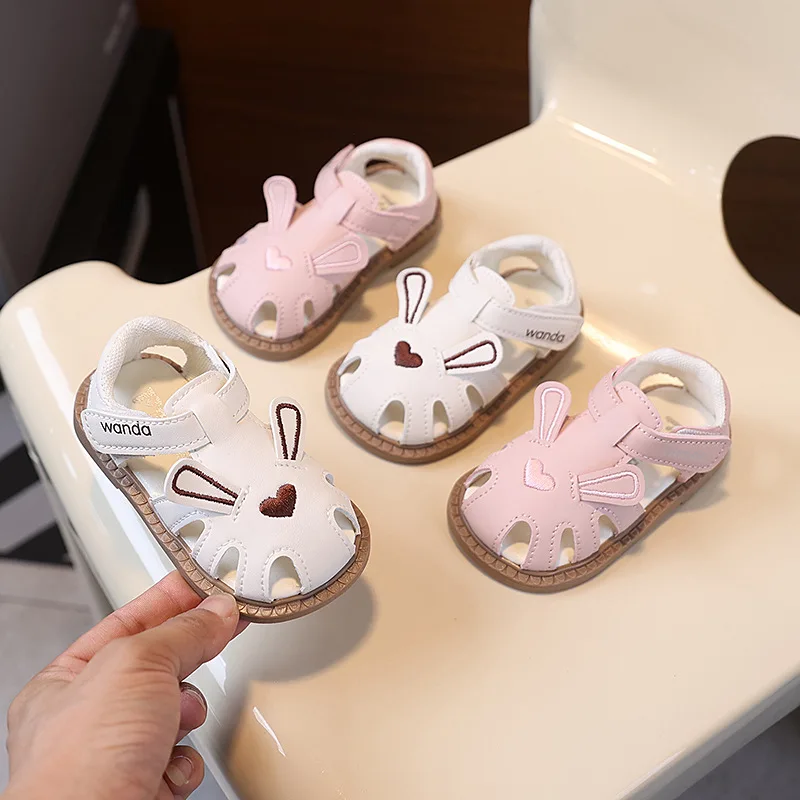 Toddler Children Sandals Lovely White Brown Kids Summer Shoes Unisex Breathable Flexiable Comfy Boys Girls Shoes 16-25
Toddler Children Sandals Lovely White Brown Kids Summer Shoes Unisex Breathable Flexiable Comfy Boys Girls Shoes 16-25