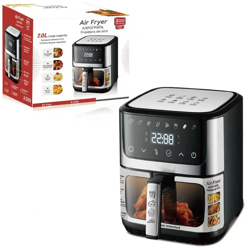 1700W High-Power,Visible Intelligent Touch Screen Large Capacity Multi-Function Household Electric Air Fryer
1700W High-Power,Visible Intelligent Touch Screen Large Capacity Multi-Function Household Electric Air Fryer