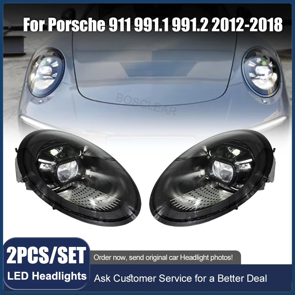 Front Lamp for Porsche 911 991 UP 992 GT3RS Head Light 2012-2018 LED Head Lamp Projector Lens DRL Signal Auto Accessories 2PCS
Front Lamp for Porsche 911 991 UP 992 GT3RS Head Light 2012-2018 LED Head Lamp Projector Lens DRL Signal Auto Accessories 2PCS
