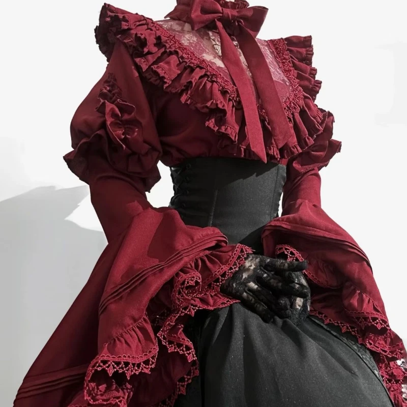 Осенняя кружевная лоскутная блузка Y2k, топы, женские шикарные блузки, японская кавайная рубашка Jk для девочек, милая милая рубашка с расклешенными рукавами в стиле Лолиты
Осенняя кружевная лоскутная блузка Y2k, топы, женские шикарные блузки, японская кавайная рубашка Jk для девочек, милая милая рубашка с расклешенными рукавами в стиле Лолиты