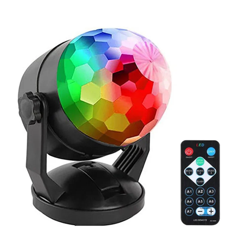 3-bead Magic Ball Rotating Stage Light with Suction Cup RGB Disco Light LED Projection Light Remote Control Car Atmosphere Light
3-bead Magic Ball Rotating Stage Light with Suction Cup RGB Disco Light LED Projection Light Remote Control Car Atmosphere Light