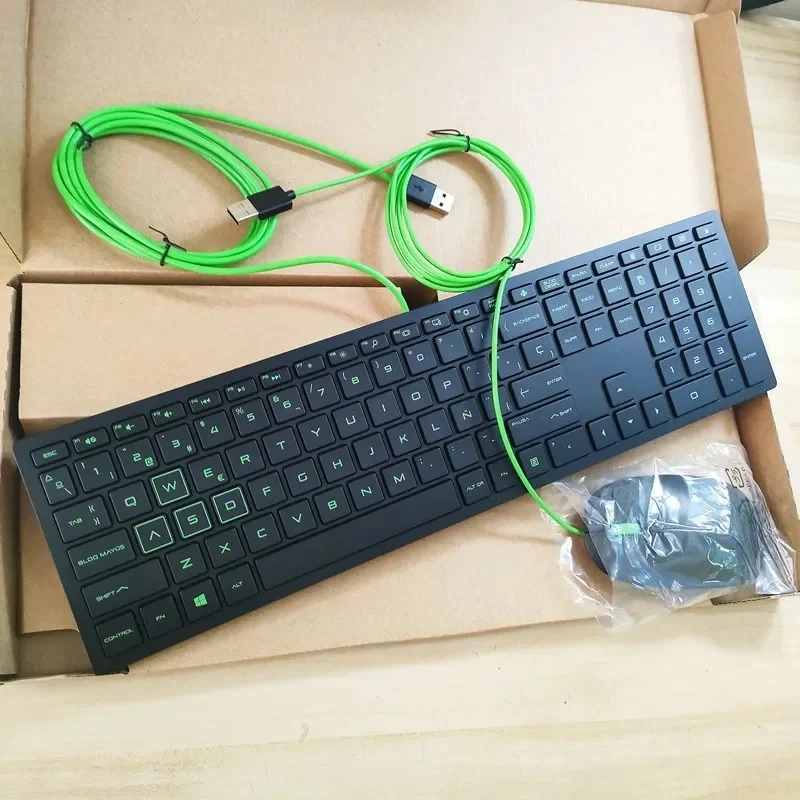 Spanish layout USB wired keyboard and mouse kit TPC-P001K TPC-P001M for HP Laptop desktop computer Keyboard
Spanish layout USB wired keyboard and mouse kit TPC-P001K TPC-P001M for HP Laptop desktop computer Keyboard