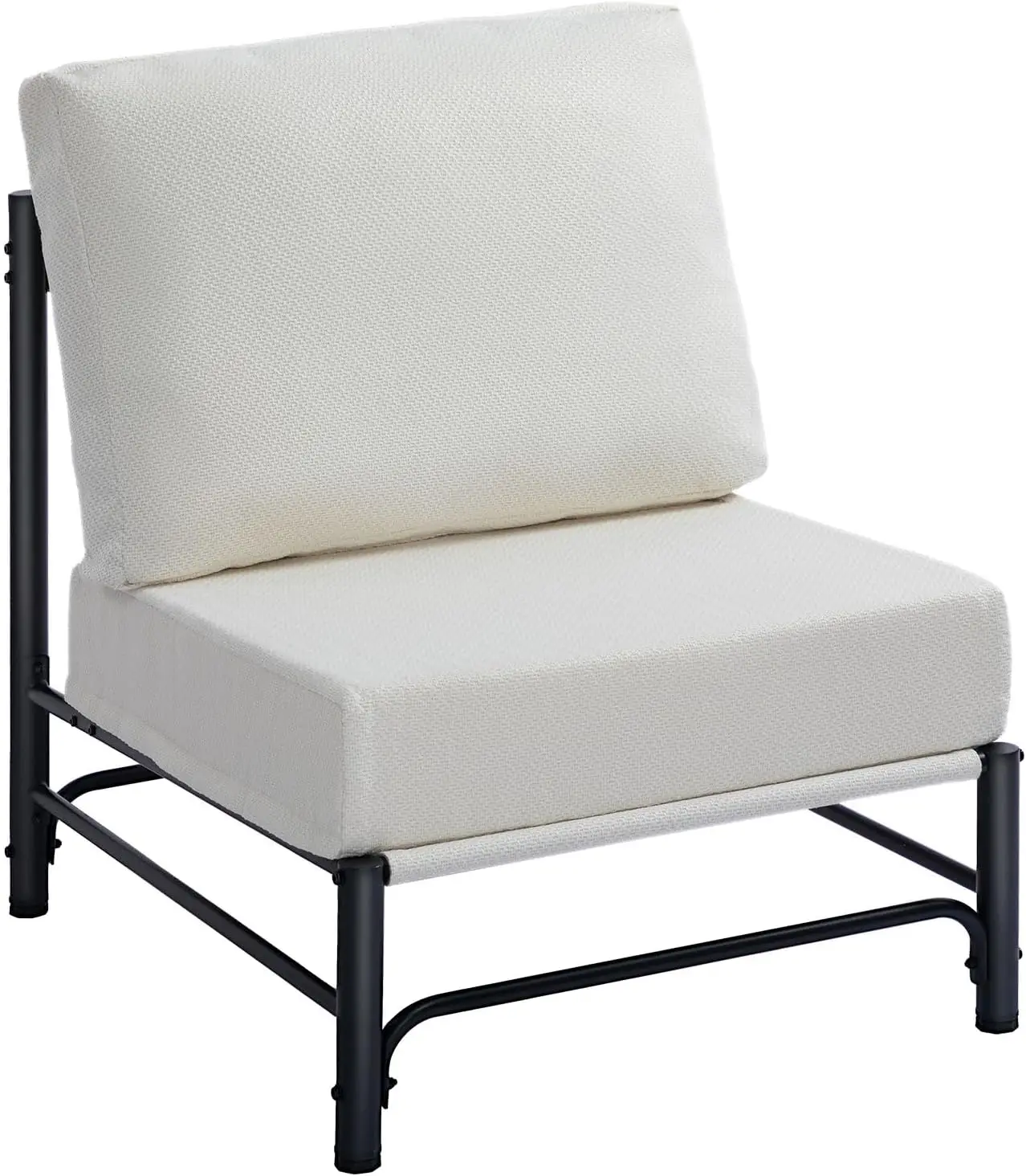 Mid Century Modern Accent Chair, Beige Fabric Lazy Chair with Metal Frame, Comfy Reading Chair for Living Room, Bedroom, Balcony
Mid Century Modern Accent Chair, Beige Fabric Lazy Chair with Metal Frame, Comfy Reading Chair for Living Room, Bedroom, Balcony