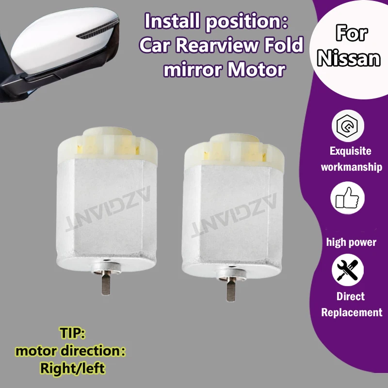 AZGIANT Car Door Side Mirror Electric Fold Motor For Nissan Note E12 MK2/Maxima A36 MK8/Altima Teana MK4 12V auto-expand parts
AZGIANT Car Door Side Mirror Electric Fold Motor For Nissan Note E12 MK2/Maxima A36 MK8/Altima Teana MK4 12V auto-expand parts