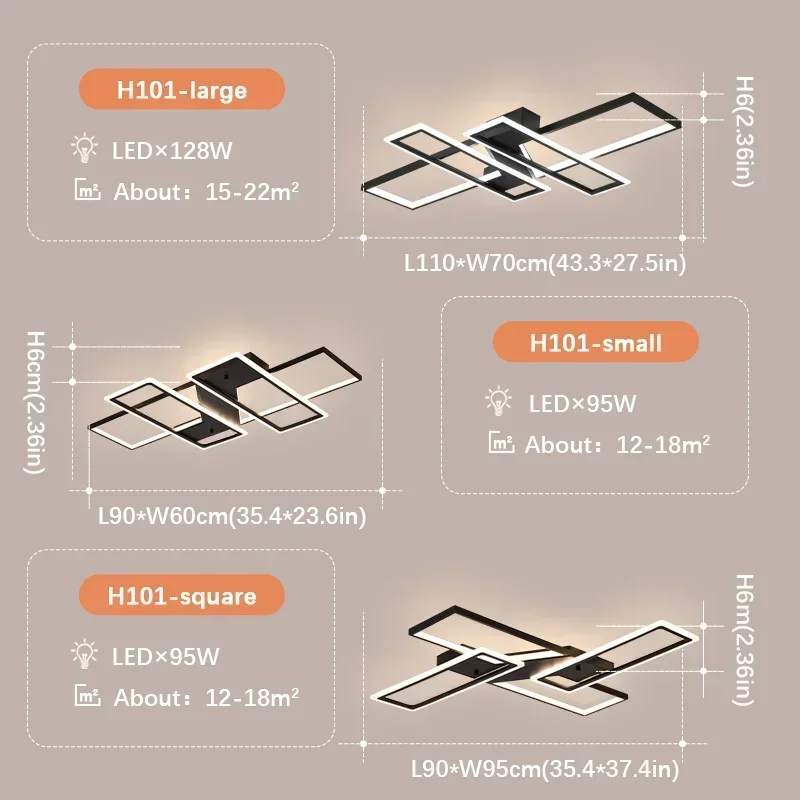 Chandelier Modern LED For Living Room Bedroom Kitchen Home Indoor Ceiling Lamp With Remote Control Rectangle Black Light Fixture
Chandelier Modern LED For Living Room Bedroom Kitchen Home Indoor Ceiling Lamp With Remote Control Rectangle Black Light Fixture