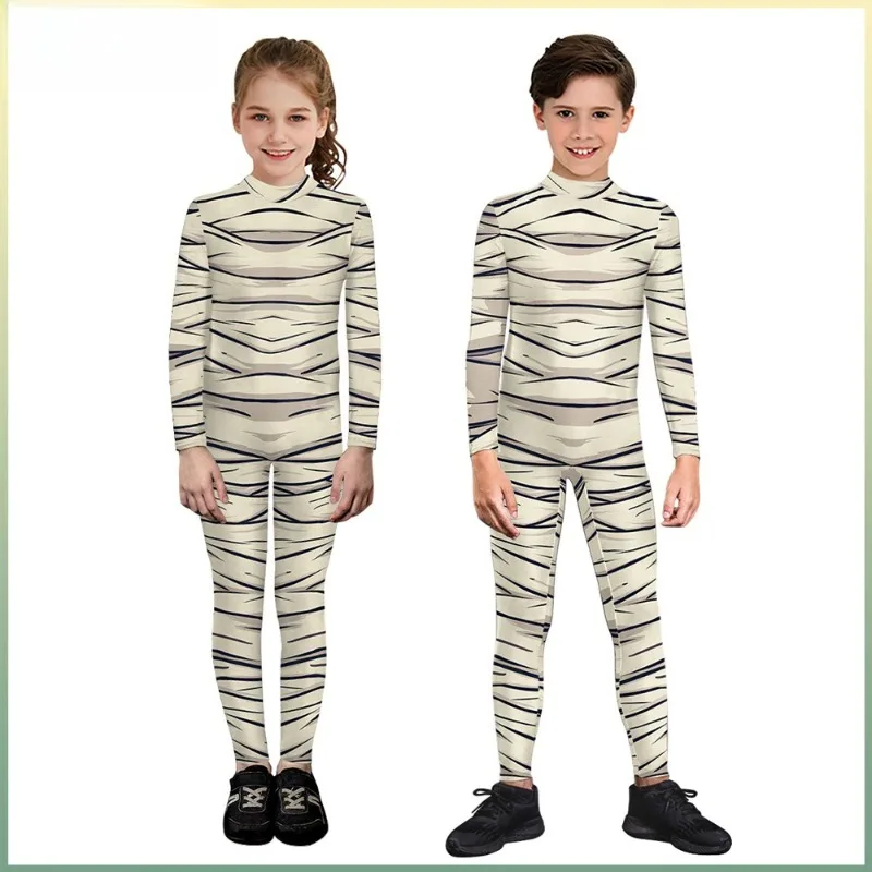 New Cosplay Costume Mummy 3D Bandage Printed Long Sleeved Jumpsuit Halloween Theme Party Role Playing Outfits for Unisex
New Cosplay Costume Mummy 3D Bandage Printed Long Sleeved Jumpsuit Halloween Theme Party Role Playing Outfits for Unisex