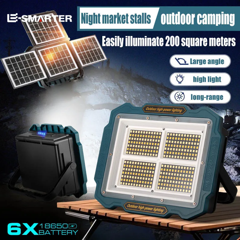 3 Solar Panels Led Outdoor Lighting Floodlights Large Capacity And Long Endurance Work Lights
3 Solar Panels Led Outdoor Lighting Floodlights Large Capacity And Long Endurance Work Lights
