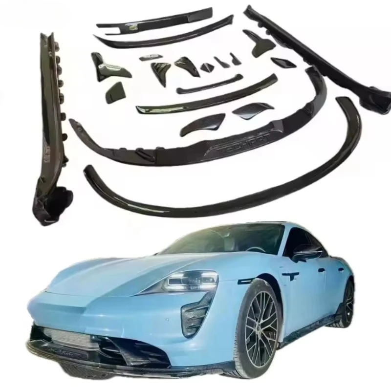 STLF Tec Style 2019+ for Taycan Upgrade Carbon Fiber Body Kit New Front Lip Spoiler Side Skirt Rear Diffuser Wing with Por Model
STLF Tec Style 2019+ for Taycan Upgrade Carbon Fiber Body Kit New Front Lip Spoiler Side Skirt Rear Diffuser Wing with Por Model
