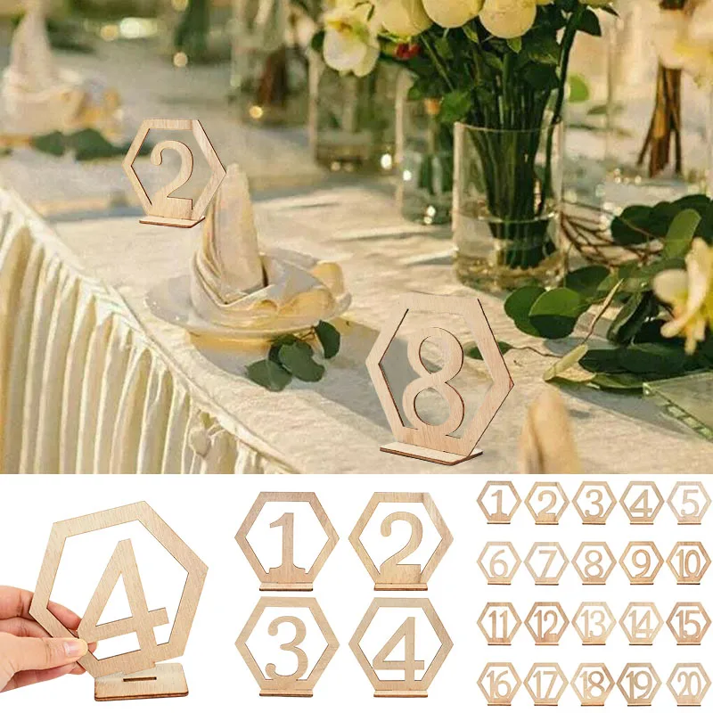 10pcs Wooden Table Number Sign Hexagon Holder Card Rustic Wedding Engagement Seat Number Signs Event Party Decoration Supplies
10pcs Wooden Table Number Sign Hexagon Holder Card Rustic Wedding Engagement Seat Number Signs Event Party Decoration Supplies