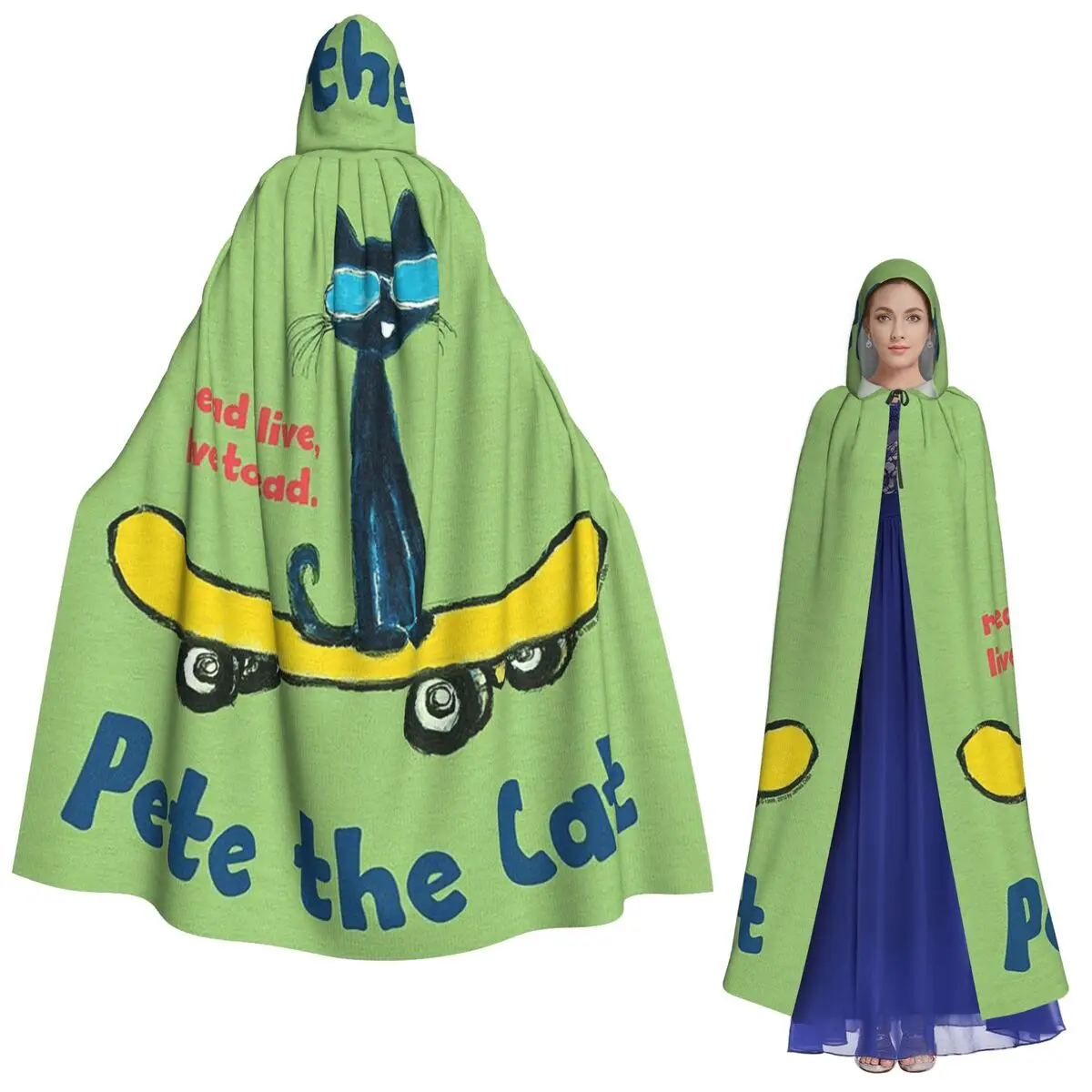 Длинный плащ с капюшоном Pete The Cat, средневековый костюм ведьмы, накидка для косплея, накидка на Хэллоуин, вампир, для взрослых, унисекс
Длинный плащ с капюшоном Pete The Cat, средневековый костюм ведьмы, накидка для косплея, накидка на Хэллоуин, вампир, для взрослых, унисекс